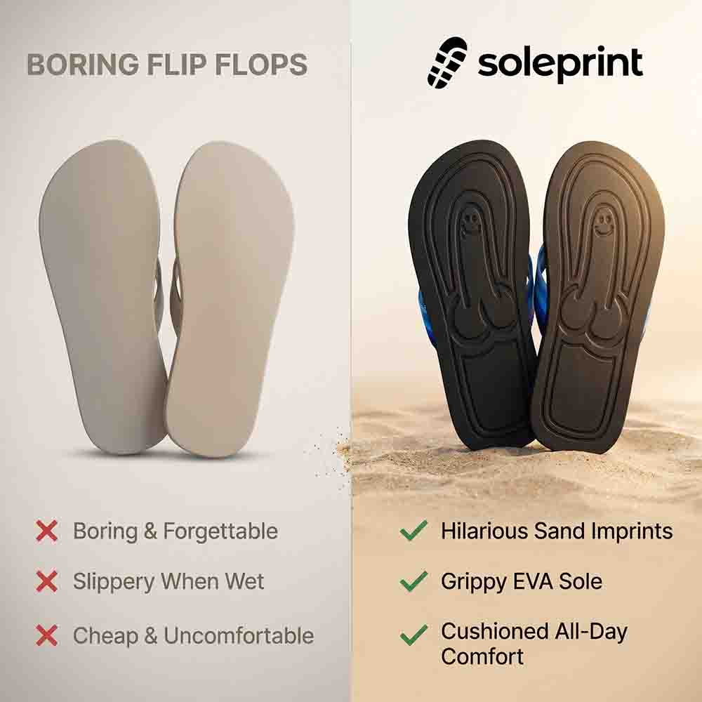Soleprint vs generic flip-flops — a side-by-side feature comparison